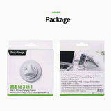 USB to 3 in 1