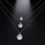 Vintage  Necklace Multiple Layers Pendant