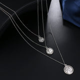 Vintage  Necklace Multiple Layers Pendant