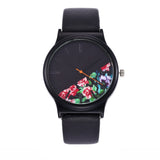 Black Flowers Watch