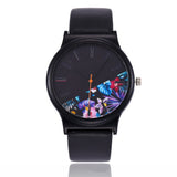 Black Flowers Watch