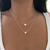 Vintage  Necklace Multiple Layers Pendant