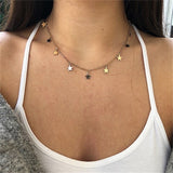 Vintage  Necklace Multiple Layers Pendant