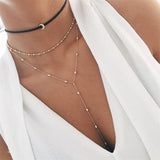 Vintage  Necklace Multiple Layers Pendant