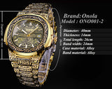 Luca Golden Quartz Watch